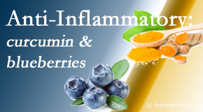 Old Mill Chiropractic shares recent studies touting the anti-inflammatory benefits of curcumin and blueberries.