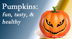 Old Mill Chiropractic respects the pumpkin for its decorative and nutritional benefits especially the anti-inflammatory and antioxidant!