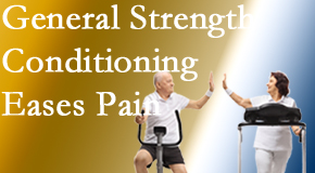 Old Mill Chiropractic helps patients find the right exercise for them to strengthen their spine and body to best ease back pain.