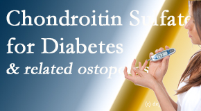 Old Mill Chiropractic presents new info on the benefits of chondroitin sulfate for diabetes management of its inflammatory and osteoporotic aspects.