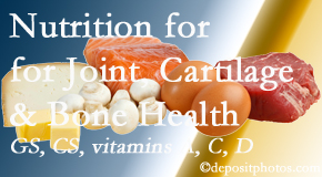 Old Mill Chiropractic explains the benefits of vitamins A, C, and D as well as glucosamine and chondroitin sulfate for cartilage, joint and bone health.