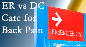 Old Mill Chiropractic invites St Peters back pain patients to the clinic instead of the emergency room for pain meds whenever possible.