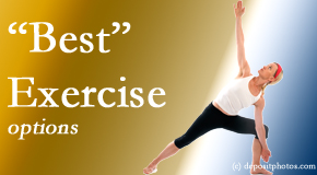 Old Mill Chiropractic applauds the question from our back pain sufferers who want to know which exercise is optimal to get rid of pain: Pilates, yoga, strength, core, aerobic, etc.?