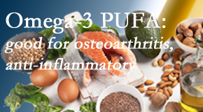 Old Mill Chiropractic treats pain – back pain, neck pain, extremity pain – often linked to the degenerative processes associated with osteoarthritis for which fatty oils – omega 3 PUFAs – help.