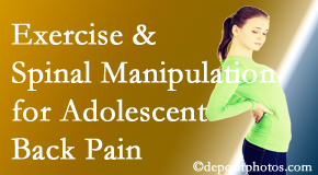 Old Mill Chiropractic uses St Peters chiropractic and exercise to help back pain in adolescents.