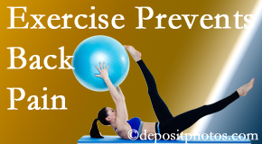 Old Mill Chiropractic encourages St Peters back pain prevention with exercise.