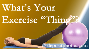 St Peters back pain patients who pick their exercise are more satisfied with their quality of life and their pain relief.