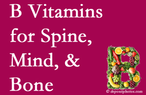 St Peters bone, spine and mind benefit from exercise and vitamin B intake.