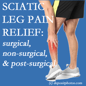 The St Peters chiropractic relieving treatment for sciatic leg pain works non-surgically and post-surgically for many sufferers.
