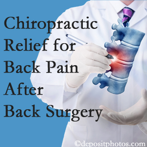 Old Mill Chiropractic offers back pain relief to patients who have already undergone back surgery and still have pain.