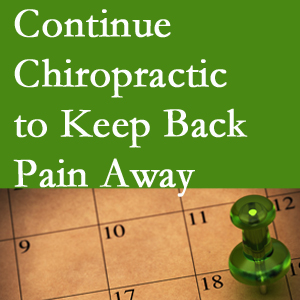 Continued St Peters chiropractic care helps keep back pain away.
