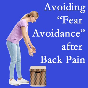 St Peters chiropractic care encourages back pain patients to resist the urge to avoid normal spine motion once they are through their pain.