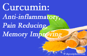 St Peters chiropractic nutrition integration is important, especially when curcumin is shown to be an anti-inflammatory benefit.