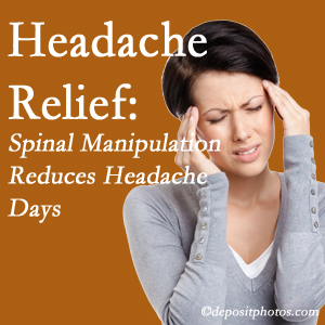 St Peters chiropractic care at Old Mill Chiropractic may reduce headache days each month.