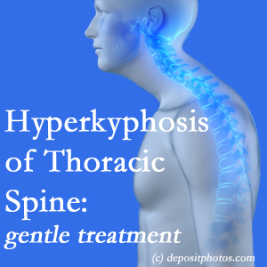 1 The St Peters chiropractic care of hyperkyphotic curves in the [upper spine in older people responds nicely to gentle chiropractic distraction care. 