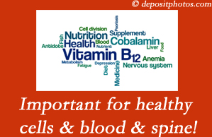 St Peters chiropractic care may involve checking the level of vitamin B12 since it may influence back pain relief.